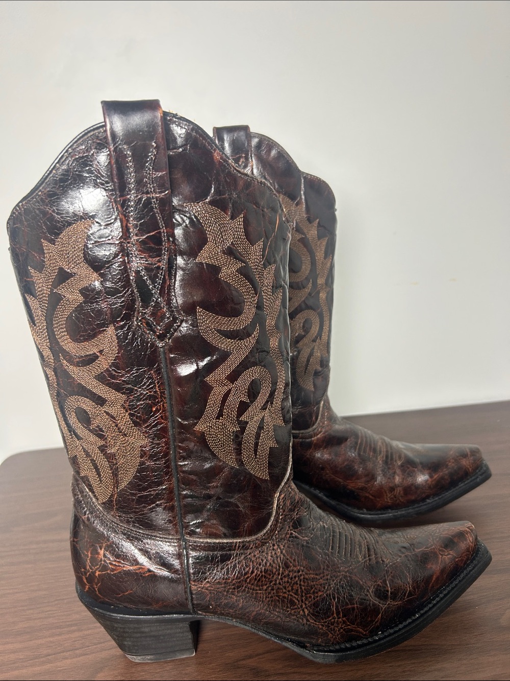 Corral Distressed Leather Western Cowboy Boots Women's Size 8.5 M Style A-2519